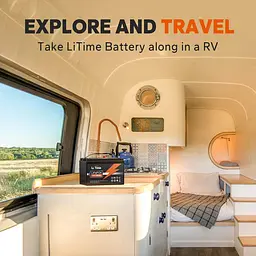 Акумулятор Li Time LiFePO4 12V (12.8V/100Ah/1280Wh) (L12V100-BASIC-4-A100) - мініатюра 6