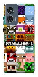 TPU чохол Demsky Minecraft collage для Motorola Edge 50 Fusion