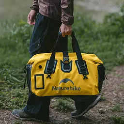 Водонепроникна дорожня сумка Naturehike CNK2450XB015, 90 л, жовта - мініатюра 4