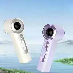 Портативний ручний акумуляторний вентилятор T-238 з USB-зарядкою • Міні вентилятор для дому, офісу, прогулянок і поїздок - мініатюра 4