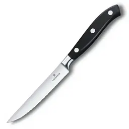 Кухонний ніж Victorinox Grand Maitre TomatoSteak 12 см Serrated Black (7.7203.12WG)
