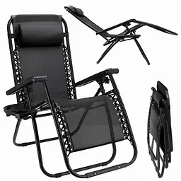 Комплект шезлонгів JUMI Relax Black - 2 шт. - мініатюра 3