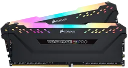 Оперативна пам'ять Corsair 16GB (2x8GB) DDR4 3200MHz Vengeance RGB Pro Black (CMW16GX4M2C3200C16)