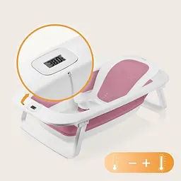 Складана ванна Lionelo Baby Bubble з термометром Pink Magnolia (LOC-BABY BUBBLE PINK MAGNOLIA) - мініатюра 3