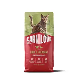 Сухий корм для стерилізованих котів Carnilove Active Duck & Pheasant Sterilised суперпреміум качка і фазан 6 кг