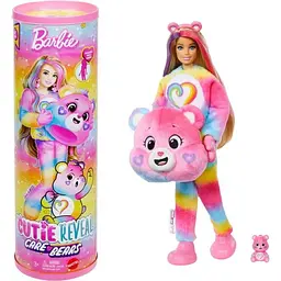 Лялька Barbie Cutie Reveal серії Care Bears: нова хвиля – ведмедик Єдність JFV60 Різнокольоровий shop (194735306268)