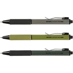 Набір ручок Buromax Military з гумови грипом синіх 12 шт. (BM.8369) - мініатюра 2