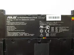 Акумулятор для ноутбука Asus UX21A C23-UX21, 4800 mAh (35Wh), 6cell, 7.4V, Li-Pol, чорний - мініатюра 3