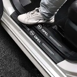 Захисна плівка накладка на пороги для Opel Чорний Карбон 4 шт - мініатюра 3