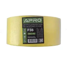 Папір шліфувальний Apro P36 рулон 115мм х 50м на паперовій основі 30412 - мініатюра 3