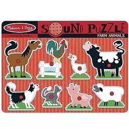 Звуковий пазл Melissa&Doug Тварини ферми (MD726)