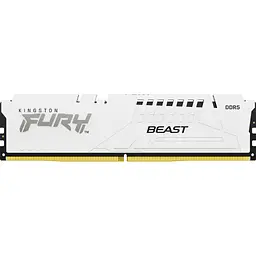 Модуль пам'яті для комп'ютера DDR5 16GB 5600 MHz FURY Beast White Kingston Fury (ex.HyperX) (KF556C36BWE-16) - мініатюра 1