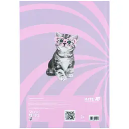 Щоденник шкільний Kite Studio Pets 170х238 мм рожевий (SP25-262-1) - мініатюра 2