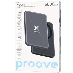 Павербанк Proove X-Core Gray 5 000 mAh / 20 Вт (PNXC20010003) - мініатюра 2
