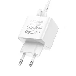 Мережевий зарядний пристрій Borofone BAS12A Erudite single port 18W/QC3.0/1USB білий
