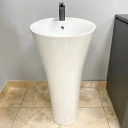 Умивальник підлоговий VBI Varsi white VBI-019016, Білий - мініатюра 3