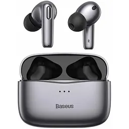 Навушники Bluetooth Baseus SIMU ANC TWS S2 | 42/480mAh, 6/24Hours | (NGS2-02) grey