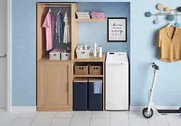 Indesit Пральна машина вертикальна, 5кг, 1000, C, 60см, дисплей, білий - мініатюра 2