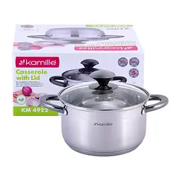 Каструля з кришкою Kamille KM-4922 3 л 20 см - мініатюра 7
