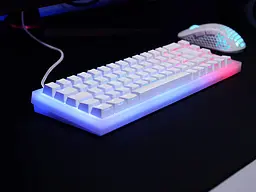 Клавіатура механічна K5 68Key, Kailh Red, USB-A, EN/UA, Hot-swap, RGB, біла Cherry Xtrfy teh0013856 - мініатюра 4