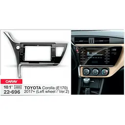 Перехідна рамка Toyota Auris, Corolla Carav 22-696 - мініатюра 4