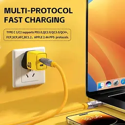 Блок зарядний адаптер живлення 3 порти Home Charger 40 W GaN 2 PD Veron TC-35 - мініатюра 7
