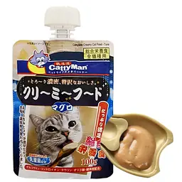Рідкий корм для котів CattyMan Complete Creamy Food Tuna крем-суп із тунцем 0.1кг