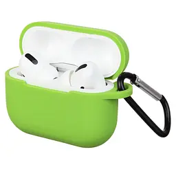Силіконовий чохол для навушників Apple AirPods Pro, Silicone Case, зелений, захисний чохол, ультратонкий і легкий, захист від подряпин, пилу та ударів, м"який силікон, ArmorStandart (ARM56084)