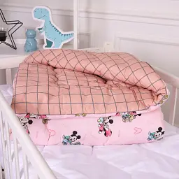Набір дитячий MirSon зима Kids Time 20-0042 Pink Mikey Mouse 110x140 см EcoSilk: ковдра з подушкою (2200009666186) - мініатюра 3