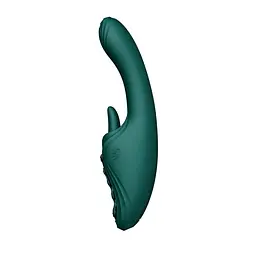 Смарт-вібратор Zalo Ares Turquoise Green, підігрів, 3 мотори, язичок для клітора, стимуляція точки G - мініатюра 1