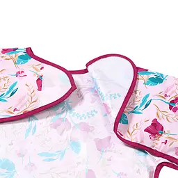 Нагрудник з довгим рукавом BabyOno Квіточки від 2 років 85x42 см (1476/01) - мініатюра 2