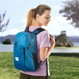 Рюкзак Naturehike Ultralight NH17A017-B компактний 22 л блакитний - мініатюра 5