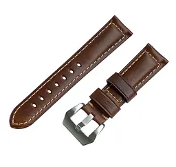 Шкіряний ремінець Primolux F001 Steel buckle для годинника Samsung Gear S3 Classic/Frontier Brown - мініатюра 2