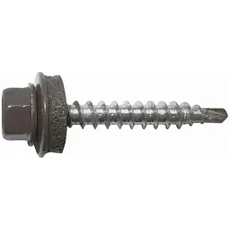 Саморіз даховий FASTENERS HOUSE 4,8 х 19 Чорний бурштин 50шт/уп. зі свердлом Економ КД SDSM (9005)