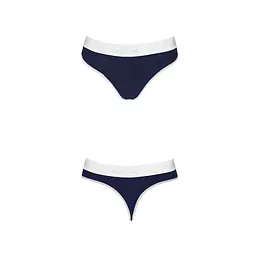 Спортивні трусики-стрінги Passion PS007 PANTIES S, navy blue - мініатюра 5