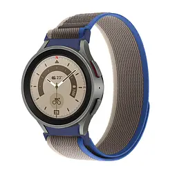 Ремінець для Samsung Galaxy Watch 5 40mm - сіро-синій Watchbands Cloth ширина кріплення 20мм нейлоновий (WB08-4326730) - мініатюра 3