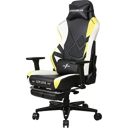Геймерське крісло 1stPlayer Duke Black/White/Yellow [121647] - мініатюра 4