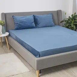 Простирадло ТЕП Velour на резинці 160x200 см темно-синій (2-04756_33919) - мініатюра 5