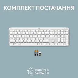 Клавіатура Logitech K950 Bluetooth/Wireless UA Off-White (920-012466) - мініатюра 11