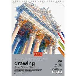 Блок Muse Drawing на пружині A3 30 аркушів (PB-SC-030-335)