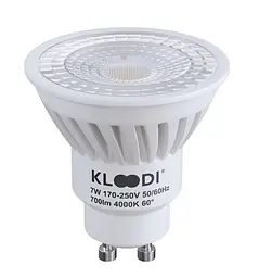 Лампа LED GU10 7W 4000К 700Lm KLOODI KDGU10-7WSMD 4K 60D