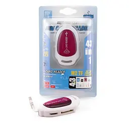 Кардридер USB Atcom TD2039, білий, USB 2.0 - microSD/SD/MS/M2 (10718)