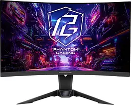 Монітор AsRock 27" PG27QRT2A Integrated Wi-Fi Curved QHD VA 180Hz (PG27QRT2A)