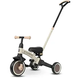 Велосипед з ручкою - біговел Stager 3 в 1 Beige-Brown