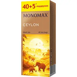 Чай цейлонський чорний Monomax Ceylon в пакетиках 67.5 г (45 шт. х 1.5 г)