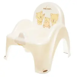 Горщик Tega Baby Teddy Bear стілець, з музикою, антиковзкий white pearl (PO-043-118)