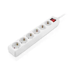 Мережевий фільтр живлення REAL-EL RS-6 Protect M 1.8m, white (EL122300031) - мініатюра 7