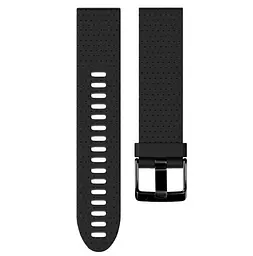 Силіконовий ремінець Primo для годинника Garmin Fenix 5S/5S Plus/6S Black - мініатюра 3