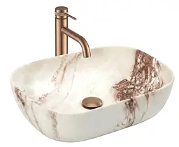 Умивальник Rea Belinda накладний 46.5x33 см marrone matt REA-U3600