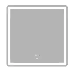 Дзеркало Zerix Mirra MR05-80x80 з LED Touch, Anti-fog, димером, регулятором яскравості ZX6058